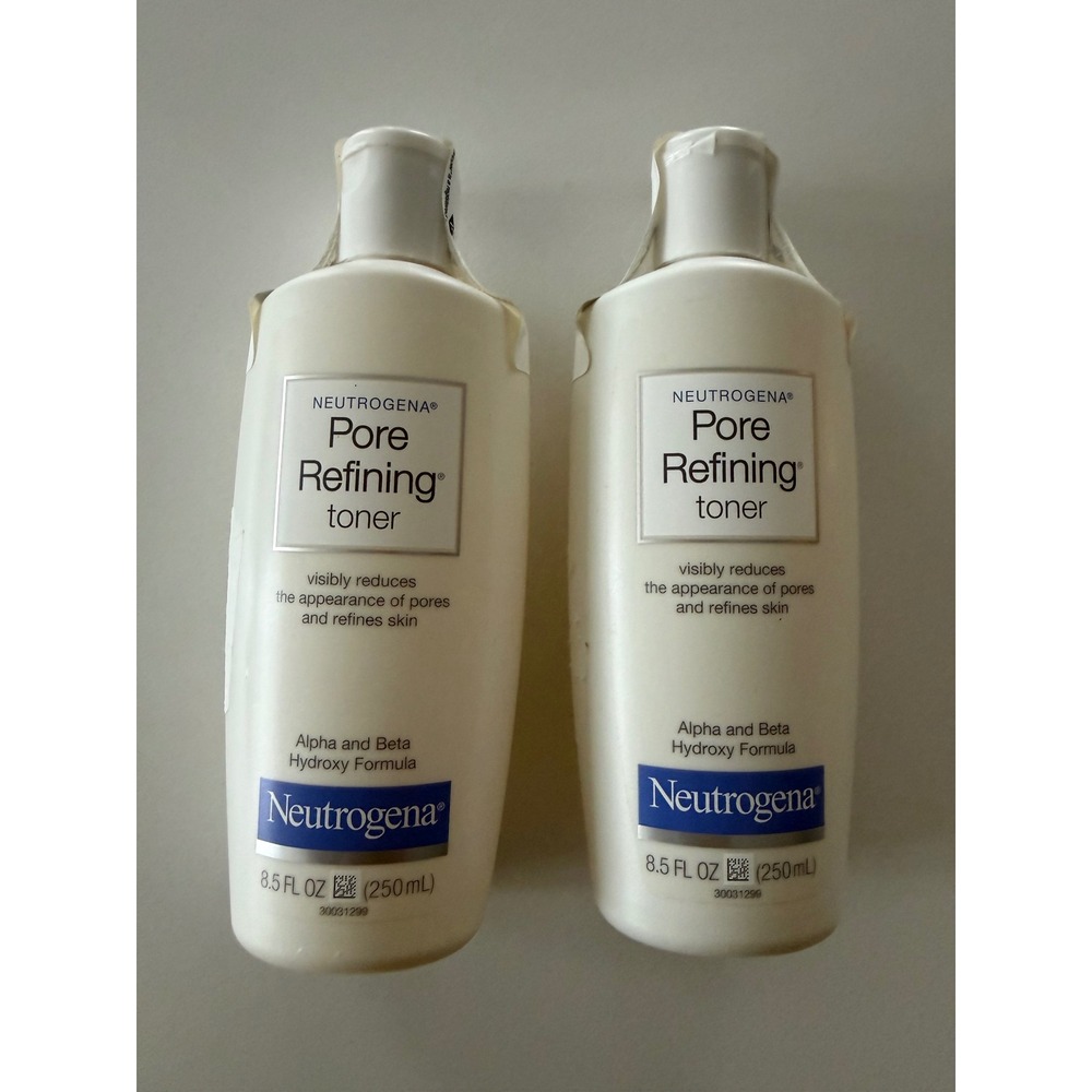 Neutrogena Pore Refining Toner Unisex 8.5oz 2 Pack Alpha Beta Hydroxy New